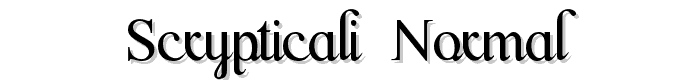 Scrypticali Normal font